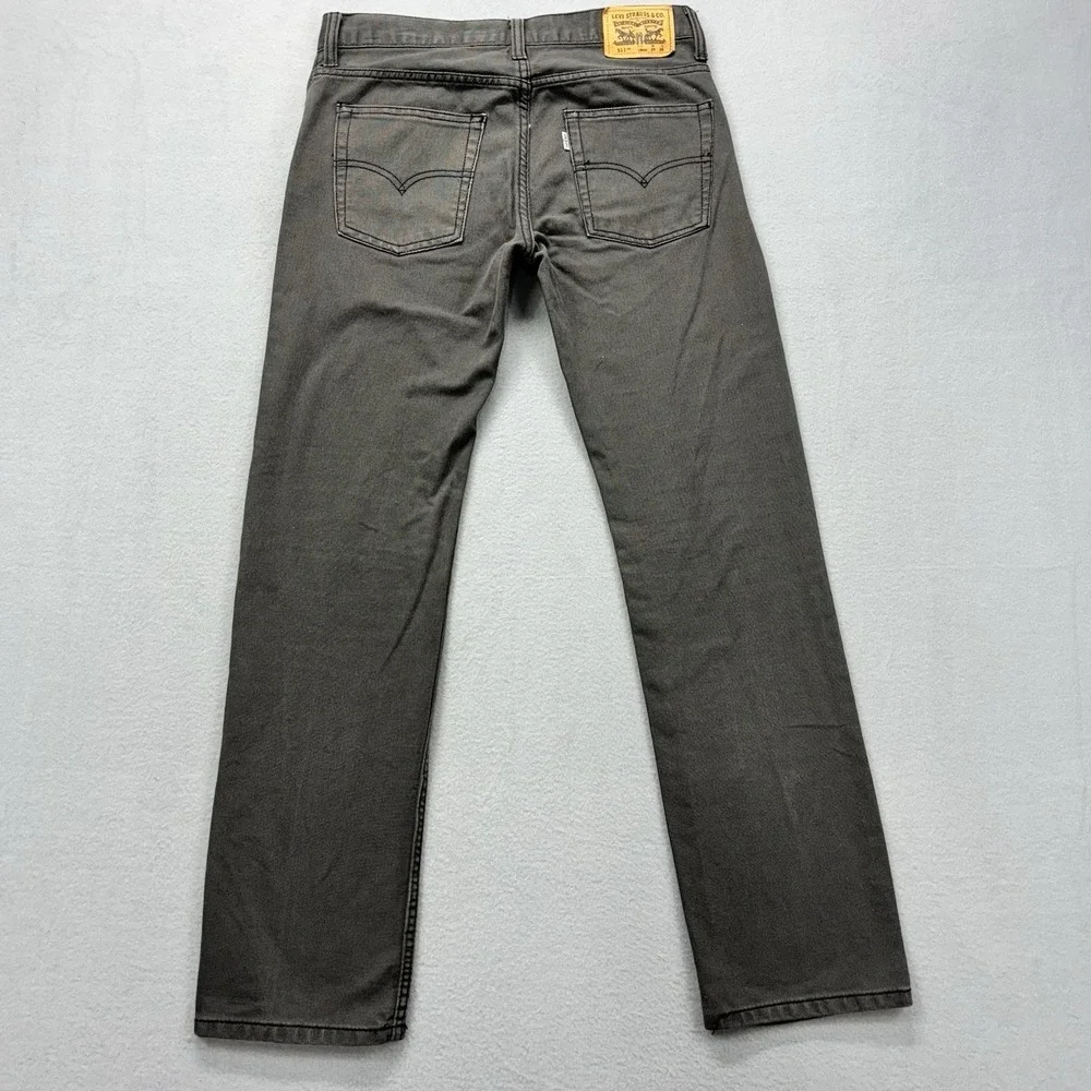 Levi's‎ 511 Slim Fit Boys Jeans corduroy 18 REG 29x29 Gray Straight School Play